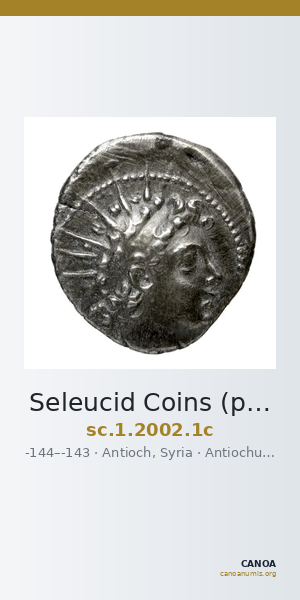 Seleucid Coins (part 2) 2002.1c — CANOA