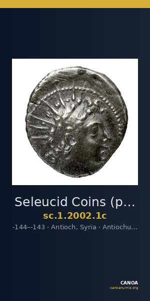 Seleucid Coins (part 2) 2002.1c — CANOA