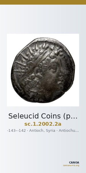 Seleucid Coins (part 2) 2002.2a — CANOA