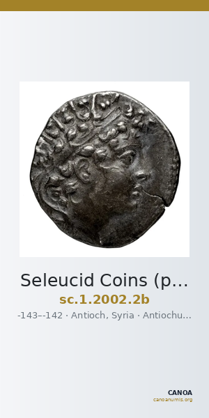 Seleucid Coins (part 2) 2002.2b — CANOA