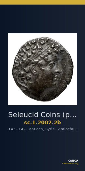 Seleucid Coins (part 2) 2002.2b — CANOA