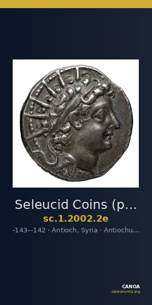 Seleucid Coins (part 2) 2002.2e — CANOA