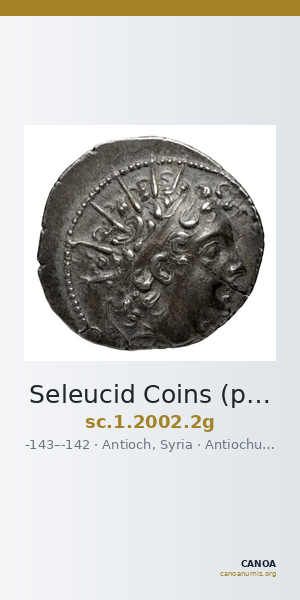 Seleucid Coins (part 2) 2002.2g — CANOA
