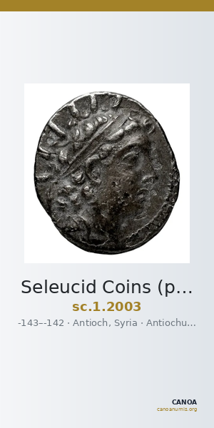 Seleucid Coins (part 2) 2003 — CANOA
