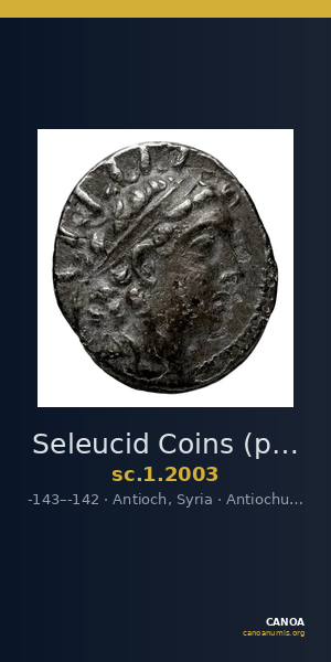 Seleucid Coins (part 2) 2003 — CANOA