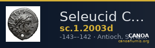 Seleucid Coins (part 2) 2003d — CANOA