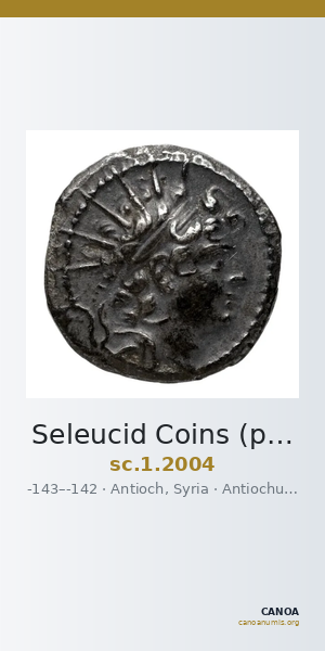 Seleucid Coins (part 2) 2004 — CANOA