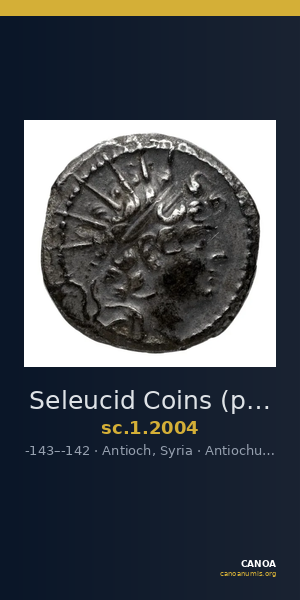 Seleucid Coins (part 2) 2004 — CANOA