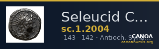Seleucid Coins (part 2) 2004 — CANOA