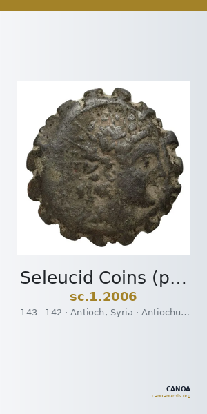 Seleucid Coins (part 2) 2006 — CANOA
