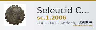 Seleucid Coins (part 2) 2006 — CANOA