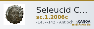 Seleucid Coins (part 2) 2006c — CANOA