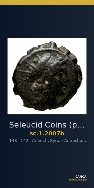 Seleucid Coins (part 2) 2007b — CANOA