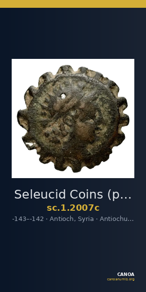 Seleucid Coins (part 2) 2007c — CANOA