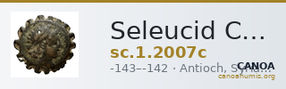 Seleucid Coins (part 2) 2007c — CANOA