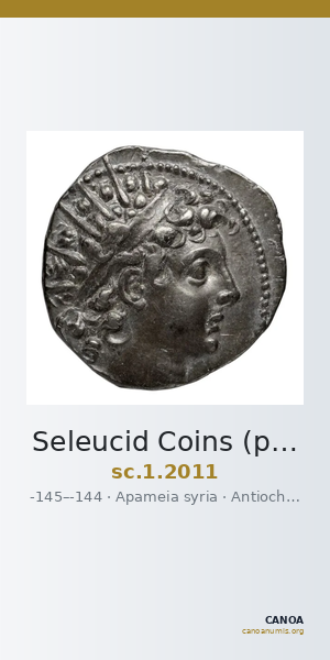 Seleucid Coins (part 2) 2011 — CANOA