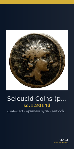 Seleucid Coins (part 2) 2014d — CANOA