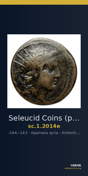 Seleucid Coins (part 2) 2014e — CANOA
