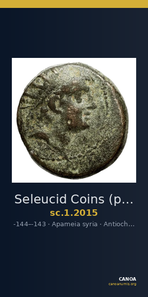 Seleucid Coins (part 2) 2015 — CANOA