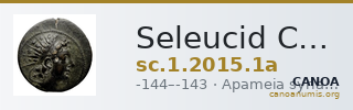 Seleucid Coins (part 2) 2015.1a — CANOA