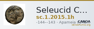 Seleucid Coins (part 2) 2015.1h — CANOA