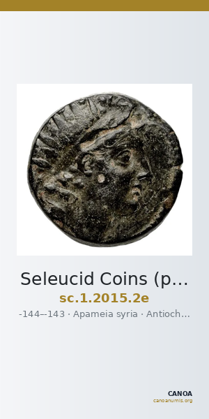 Seleucid Coins (part 2) 2015.2e — CANOA