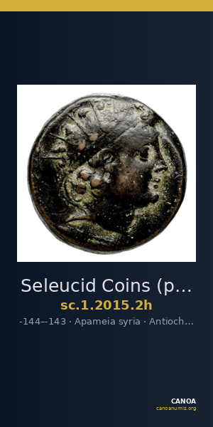 Seleucid Coins (part 2) 2015.2h — CANOA