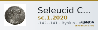 Seleucid Coins (part 2) 2020 — CANOA