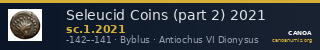 Seleucid Coins (part 2) 2021 — CANOA