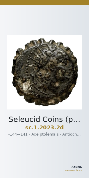 Seleucid Coins (part 2) 2023.2d — CANOA