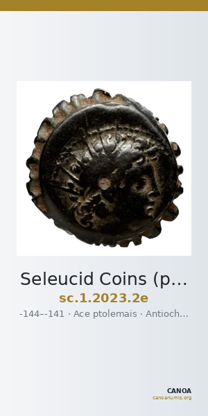 Seleucid Coins (part 2) 2023.2e — CANOA