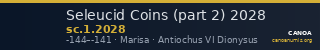 Seleucid Coins (part 2) 2028 — CANOA
