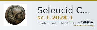 Seleucid Coins (part 2) 2028.1 — CANOA