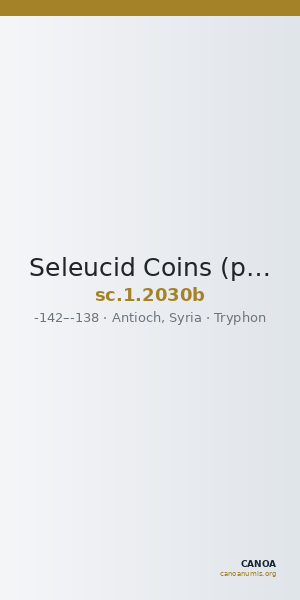 Seleucid Coins (part 2) 2030b — CANOA