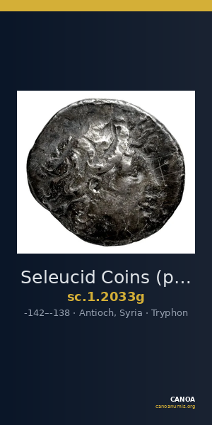 Seleucid Coins (part 2) 2033g — CANOA