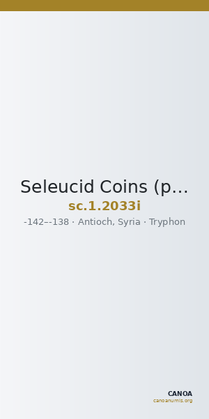 Seleucid Coins (part 2) 2033i — CANOA