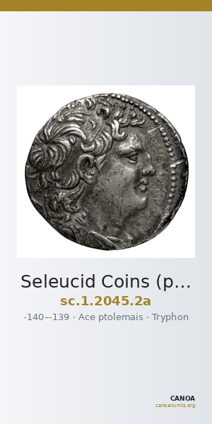 Seleucid Coins (part 2) 2045.2a — CANOA