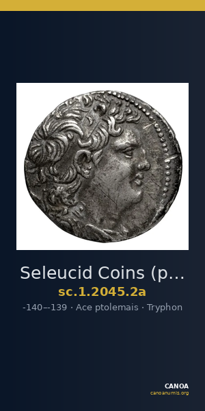 Seleucid Coins (part 2) 2045.2a — CANOA