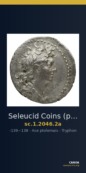Seleucid Coins (part 2) 2046.2a — CANOA