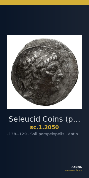 Seleucid Coins (part 2) 2050 — CANOA