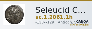 Seleucid Coins (part 2) 2061.1h — CANOA