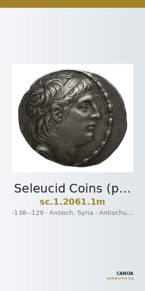 Seleucid Coins (part 2) 2061.1m — CANOA