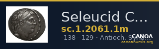Seleucid Coins (part 2) 2061.1m — CANOA