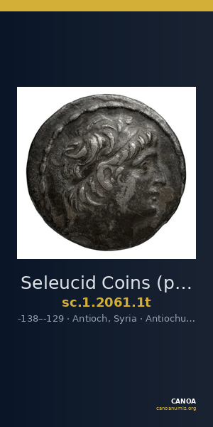 Seleucid Coins (part 2) 2061.1t — CANOA
