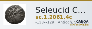 Seleucid Coins (part 2) 2061.4c — CANOA