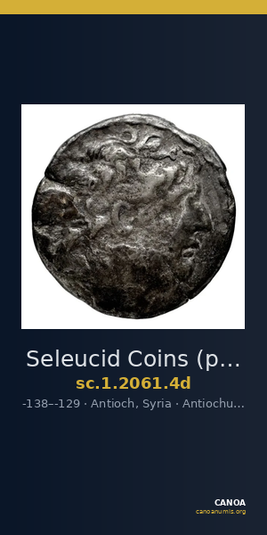 Seleucid Coins (part 2) 2061.4d — CANOA