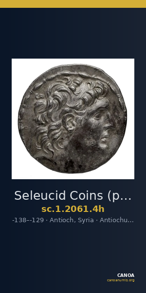 Seleucid Coins (part 2) 2061.4h — CANOA