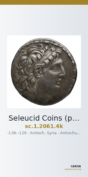 Seleucid Coins (part 2) 2061.4k — CANOA