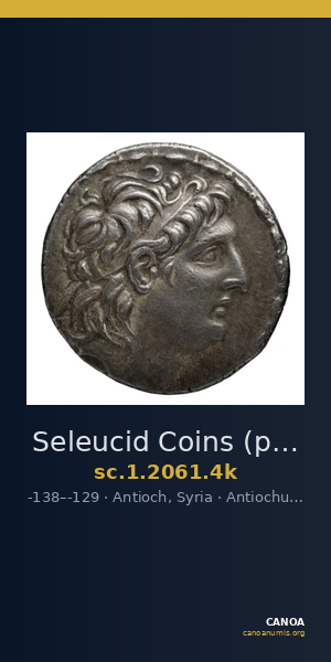 Seleucid Coins (part 2) 2061.4k — CANOA