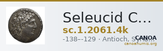 Seleucid Coins (part 2) 2061.4k — CANOA
